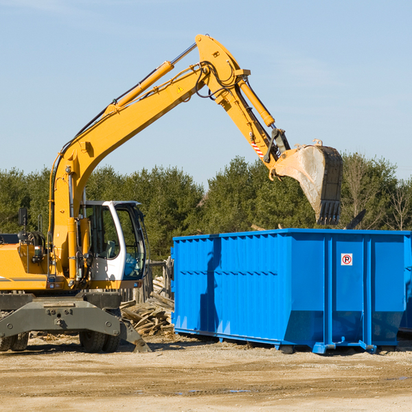 are there any restrictions on where a residential dumpster can be placed in Clarksville Virginia